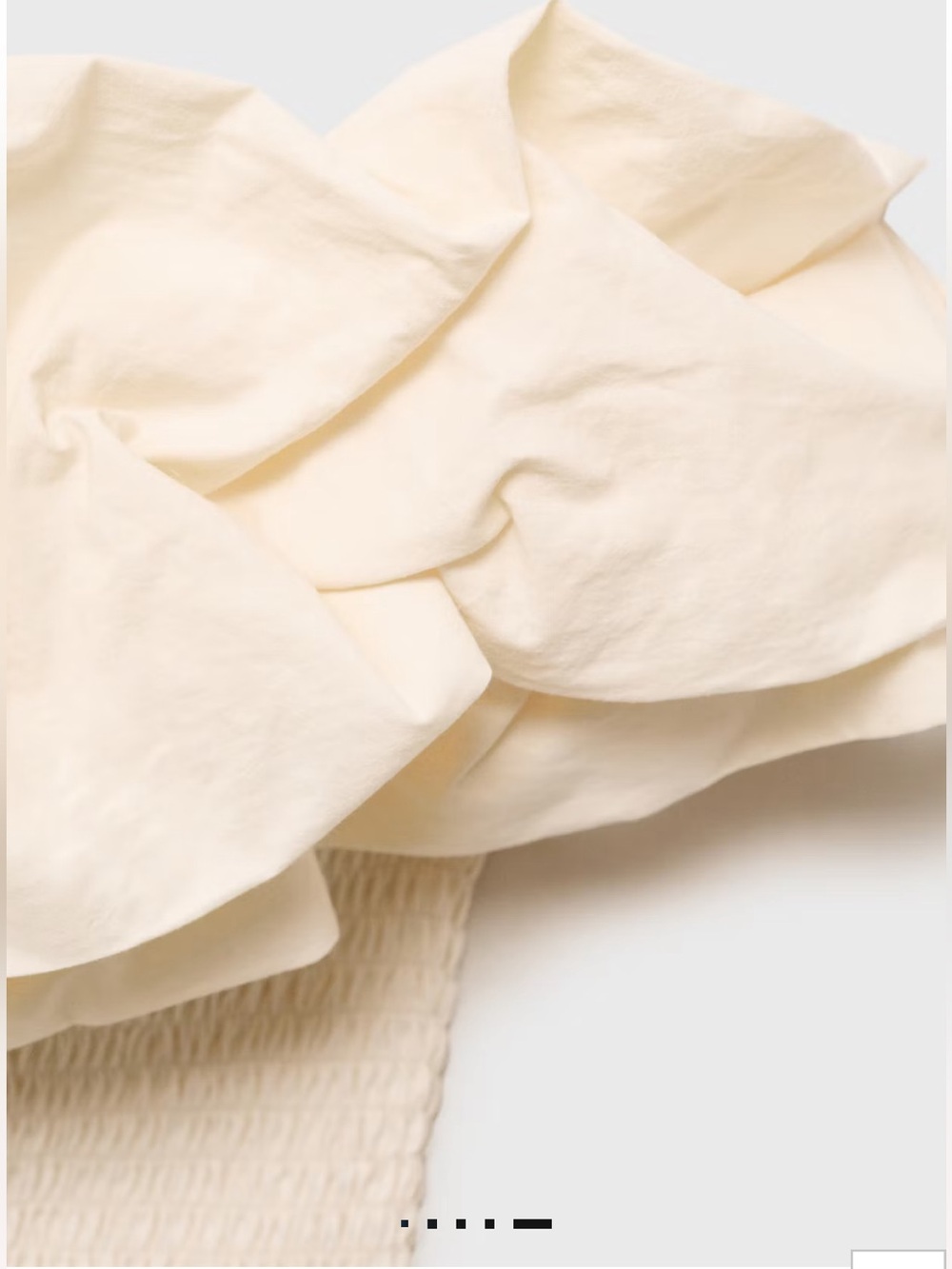 Mango STRAPLESS TOP WITH RUFFLES - Picture 8 of 8